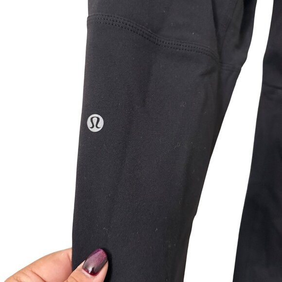 Lululemon Black Athletic Jogger Pants Drawstring Pockets Mens Size Small - Picture 4 of 5